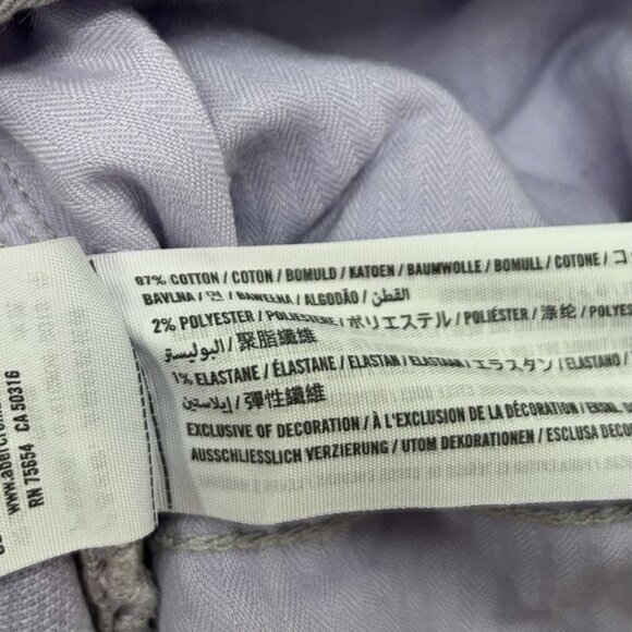 Abercrombie Simone High Rise Slim Ankle Jeans Womens Size 31 Purple - Picture 8 of 9